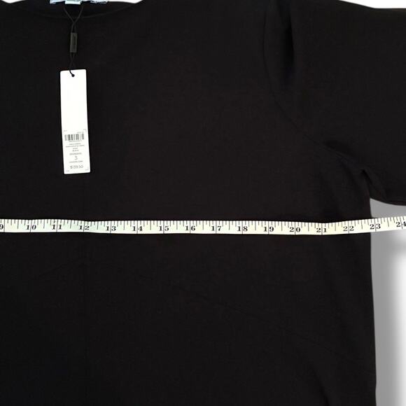 Chico's Dress NWT Size 3 (XL) Elbow-Sleeved Black Maxi Bateau Neckline A-Line - Picture 6 of 7